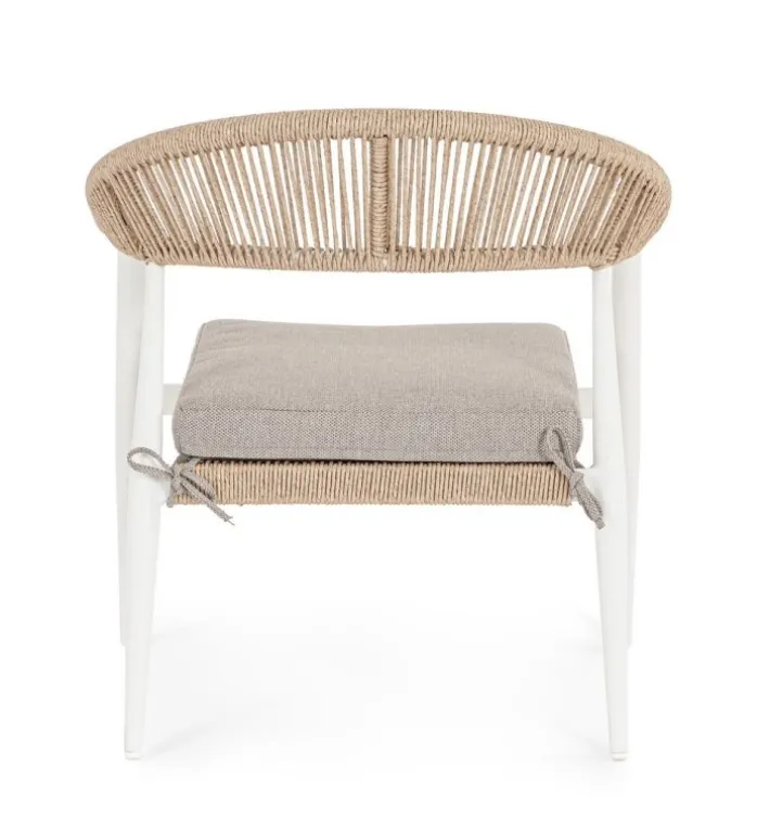 Bizzotto Poltrone>POLTRONA C-BR C-C JANDIA BIANCO/BEIGE