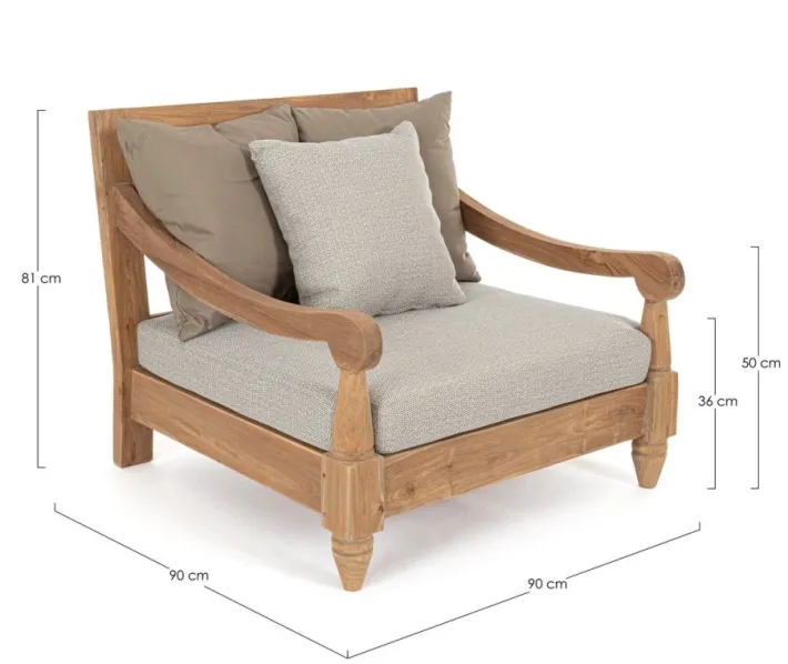 Bizzotto Poltrone>POLTRONA C-C BALI NATURAL - FSC