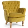 Bizzotto Poltrone E Chaise Longue>POLTRONA COLOR SENAPE - ORLINS