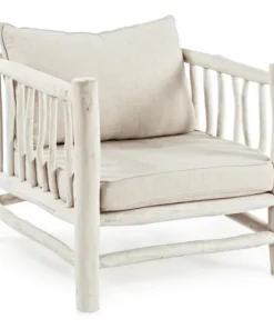 Bizzotto Poltrone E Chaise Longue>POLTRONA CON CUSCINO IN TEAK - SAHEL