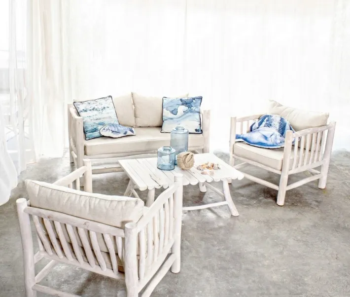 Bizzotto Poltrone E Chaise Longue>POLTRONA CON CUSCINO IN TEAK - SAHEL
