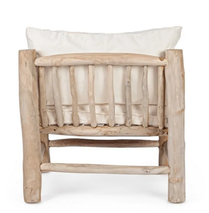 Bizzotto Poltrone E Chaise Longue>POLTRONA CON CUSCINO IN TEAK - SAHEL