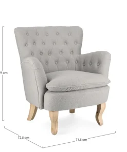 Bizzotto Poltrone E Chaise Longue>POLTRONA EFFETTO BOUCLE' CLOUD - ORLINS