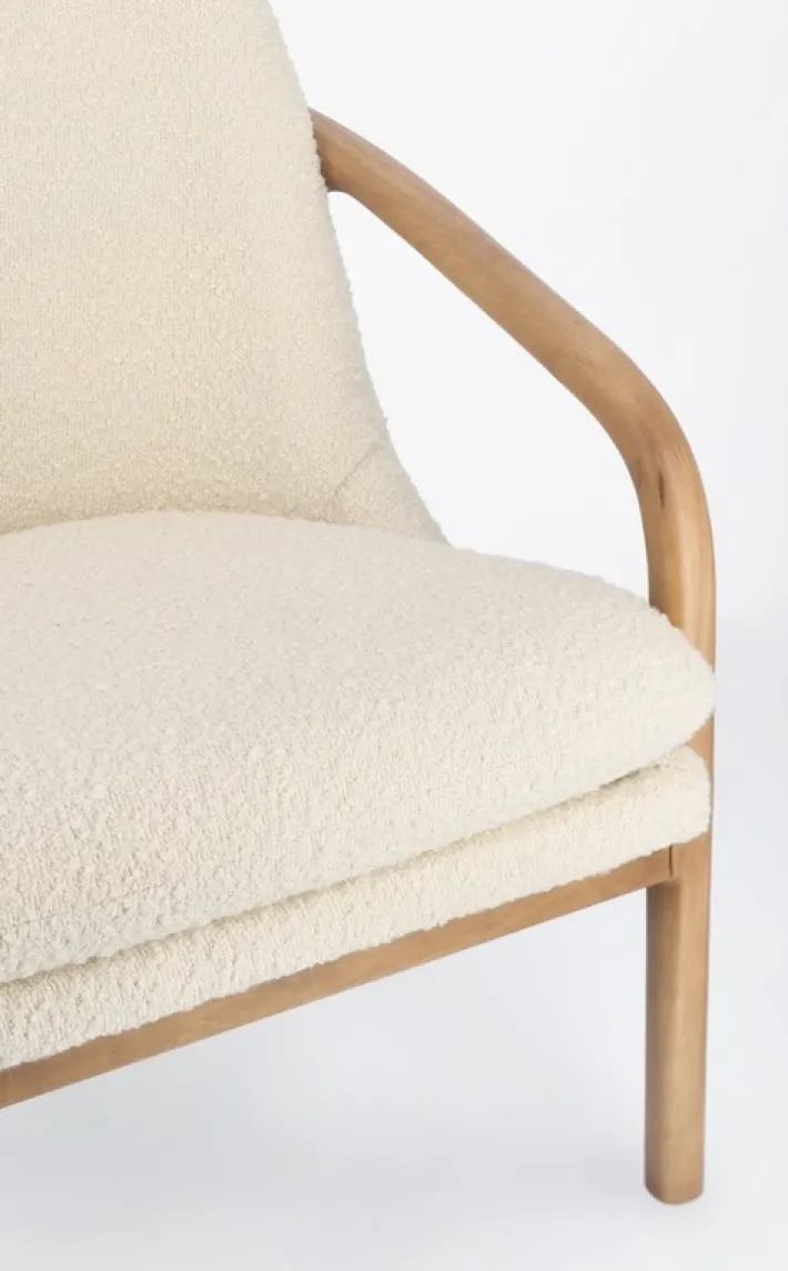 Bizzotto Poltrone E Chaise Longue>POLTRONA EFFETTO BOUCLE' PURE - ELAIDE