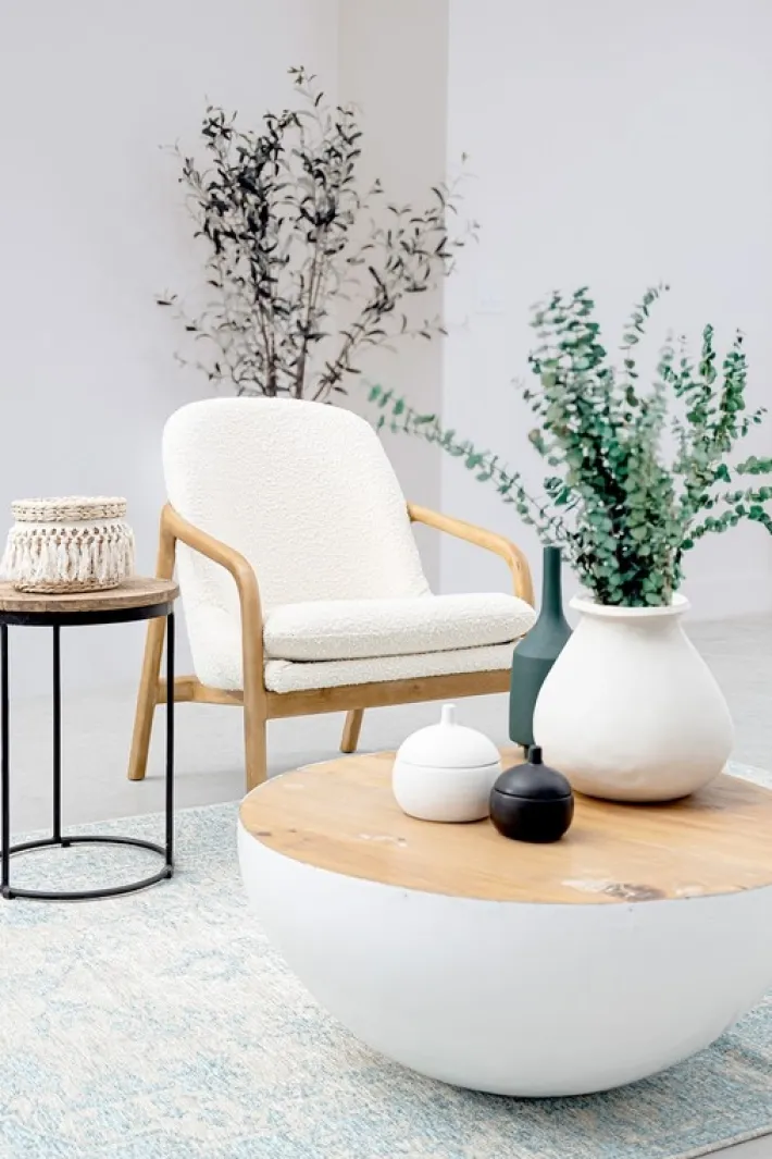 Bizzotto Poltrone E Chaise Longue>POLTRONA EFFETTO BOUCLE' PURE - ELAIDE