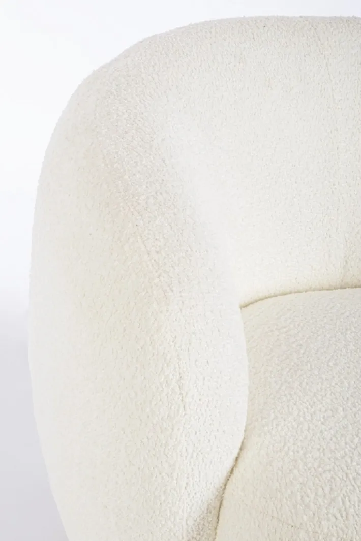 Bizzotto Poltrone E Chaise Longue>POLTRONA EFFETTO BOUCLE' BIANCO - TECLA