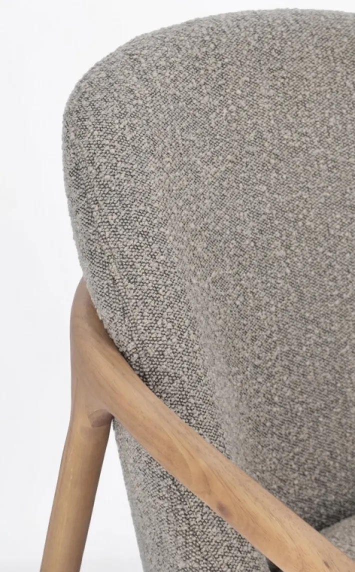 Bizzotto Poltrone E Chaise Longue>POLTRONA EFFETTO BOUCLE' STONE - ELAIDE