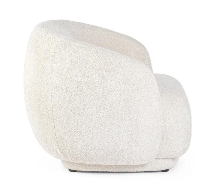 Bizzotto Poltrone E Chaise Longue>POLTRONA EFFETTO BOUCLE' NATURALE - TECLA