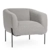 Bizzotto Poltrone E Chaise Longue>POLTRONA EFFETTO BOUCLE' GRIGIO - CLAUDINE