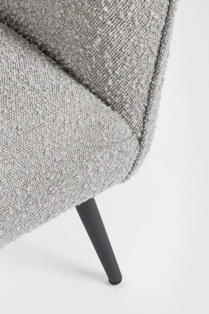 Bizzotto Poltrone E Chaise Longue>POLTRONA EFFETTO BOUCLE' GRIGIO - AVRIL