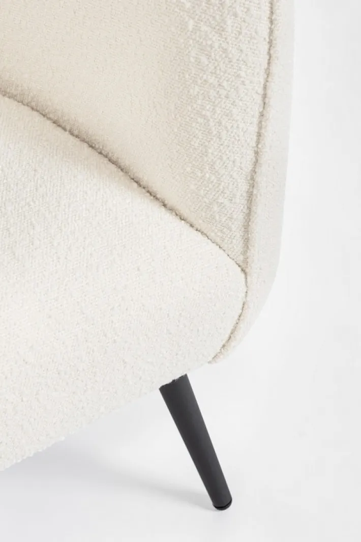 Bizzotto Poltrone E Chaise Longue>POLTRONA EFFETTO BOUCLE' BIANCO - AVRIL