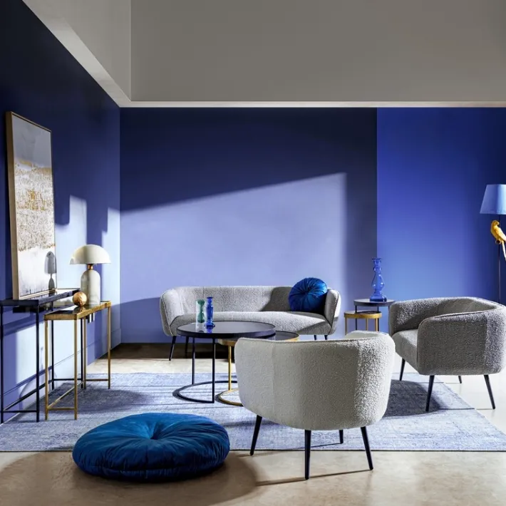 Bizzotto Poltrone E Chaise Longue>POLTRONA EFFETTO BOUCLE' BIANCO - AVRIL