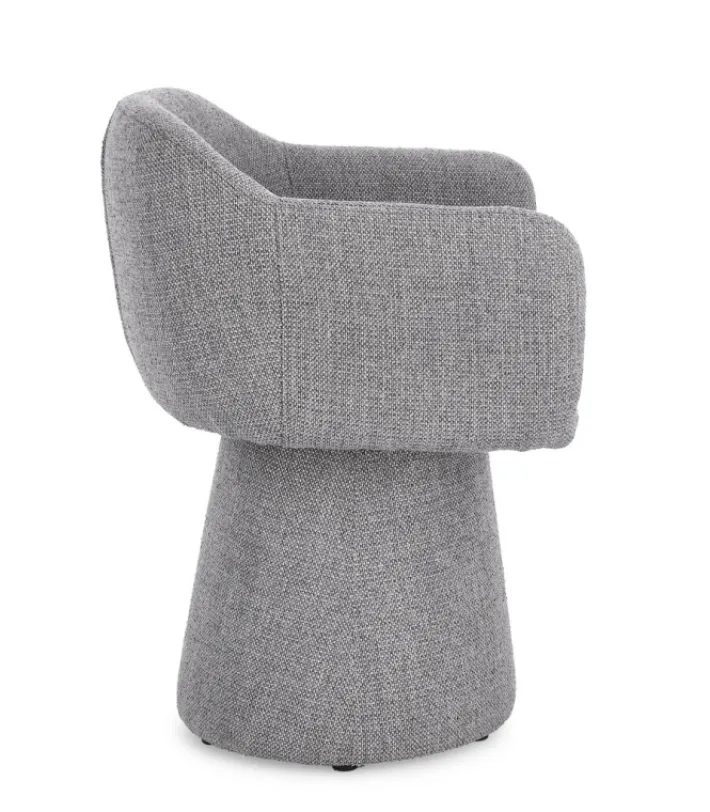 Bizzotto Poltrone E Chaise Longue>POLTRONA GIREVOLE GRIGIO SCURO - LOTTIE