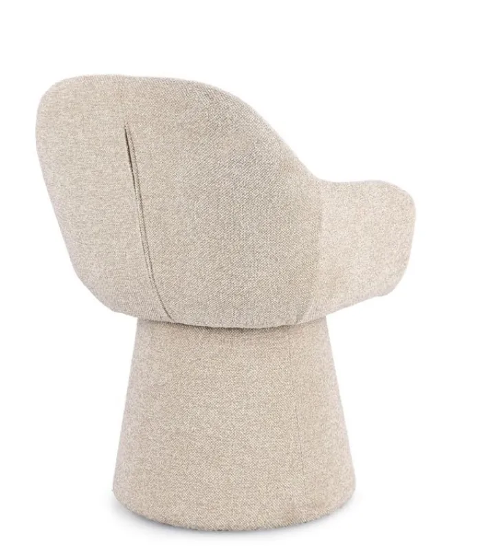 Bizzotto Poltrone E Chaise Longue>POLTRONA GIREVOLE ANTARA BEIGE