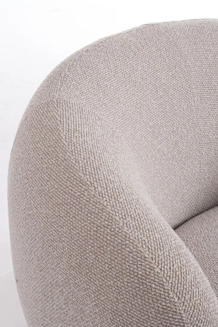 Bizzotto Poltrone E Chaise Longue>POLTRONA GIREVOLE BRITTANY NATURALE