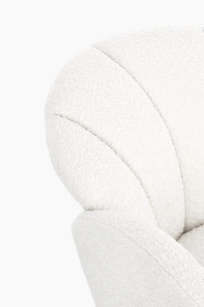 Bizzotto Poltrone E Chaise Longue>POLTRONA GIREVOLE CHLOE SNOW