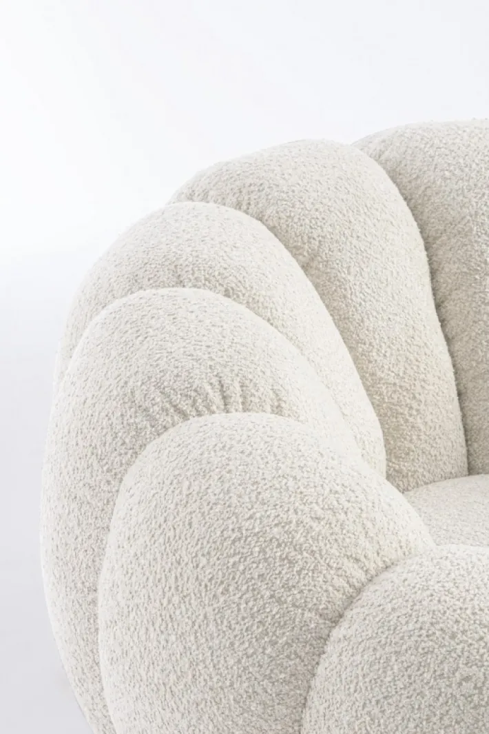 Bizzotto Poltrone E Chaise Longue>POLTRONA GIREVOLE EFFETTO BOUCLE' NATURALE - FLOREL