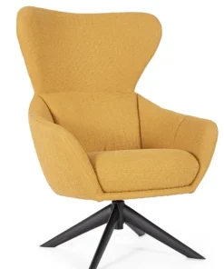 Bizzotto Poltrone E Chaise Longue>POLTRONA GIREVOLE HAILEY SENAPE