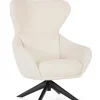 Bizzotto Poltrone E Chaise Longue>POLTRONA GIREVOLE HAILEY SNOW