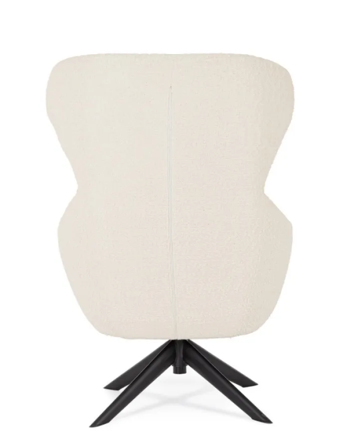 Bizzotto Poltrone E Chaise Longue>POLTRONA GIREVOLE HAILEY SNOW