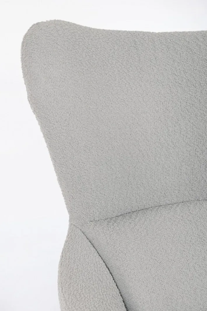 Bizzotto Poltrone E Chaise Longue>POLTRONA GIREVOLE HAILEY GRIGIO