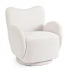 Bizzotto Poltrone E Chaise Longue>POLTRONA GIREVOLE HARPER BIANCO