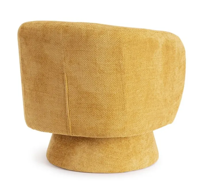 Bizzotto Poltrone E Chaise Longue>POLTRONA GIREVOLE JULIENNE SENAPE
