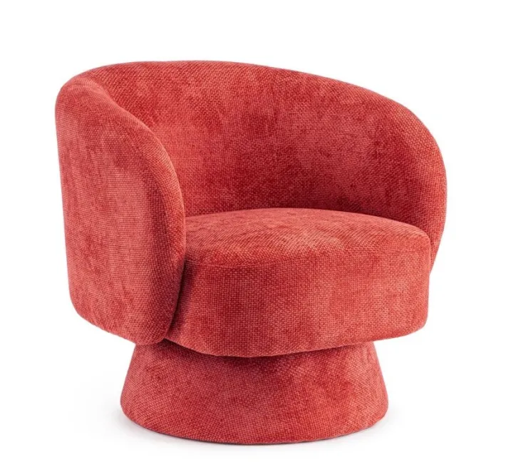 Bizzotto Poltrone E Chaise Longue>POLTRONA GIREVOLE JULIENNE CHERRY