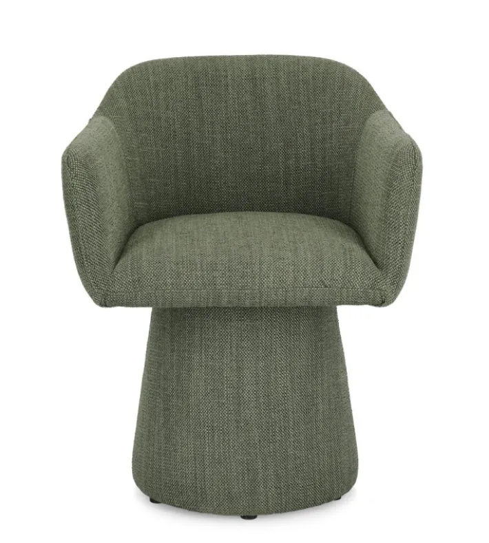 Bizzotto Poltrone E Chaise Longue>POLTRONA GIREVOLE LOTTIE VERDE