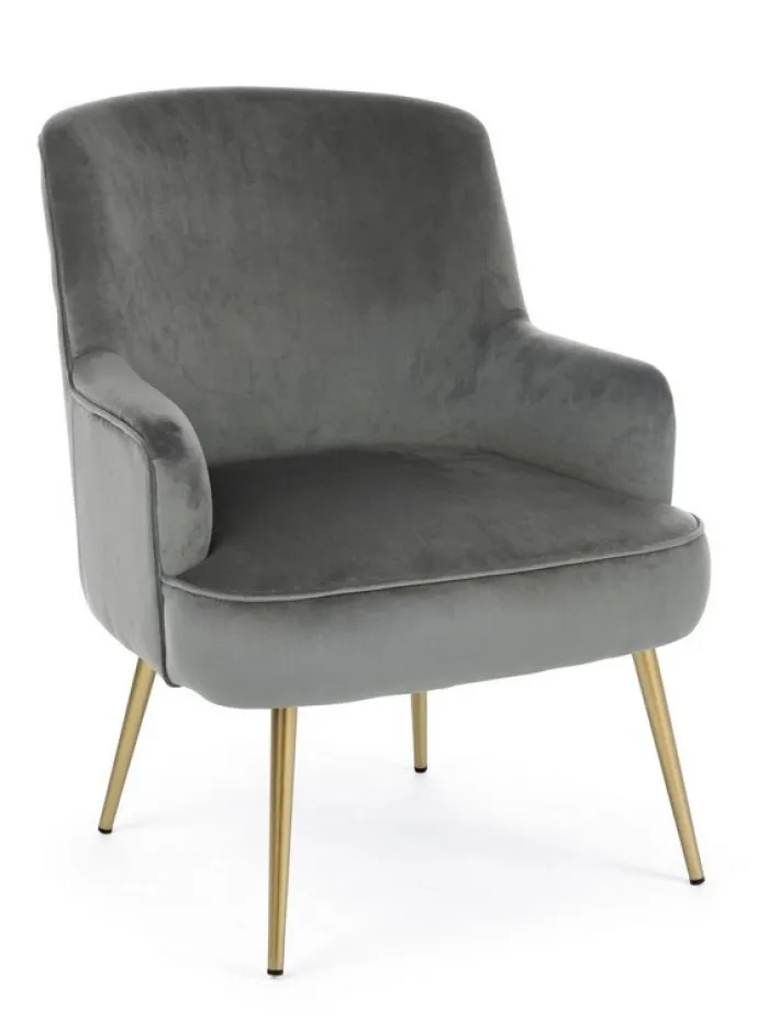 Bizzotto Poltrone E Chaise Longue>POLTRONA GRIGIA - CLELIA