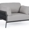 Bizzotto Poltrone>POLTRONA IN ALLUMINIO ANTRACITE QS22/GRAPHITE- PARDIS