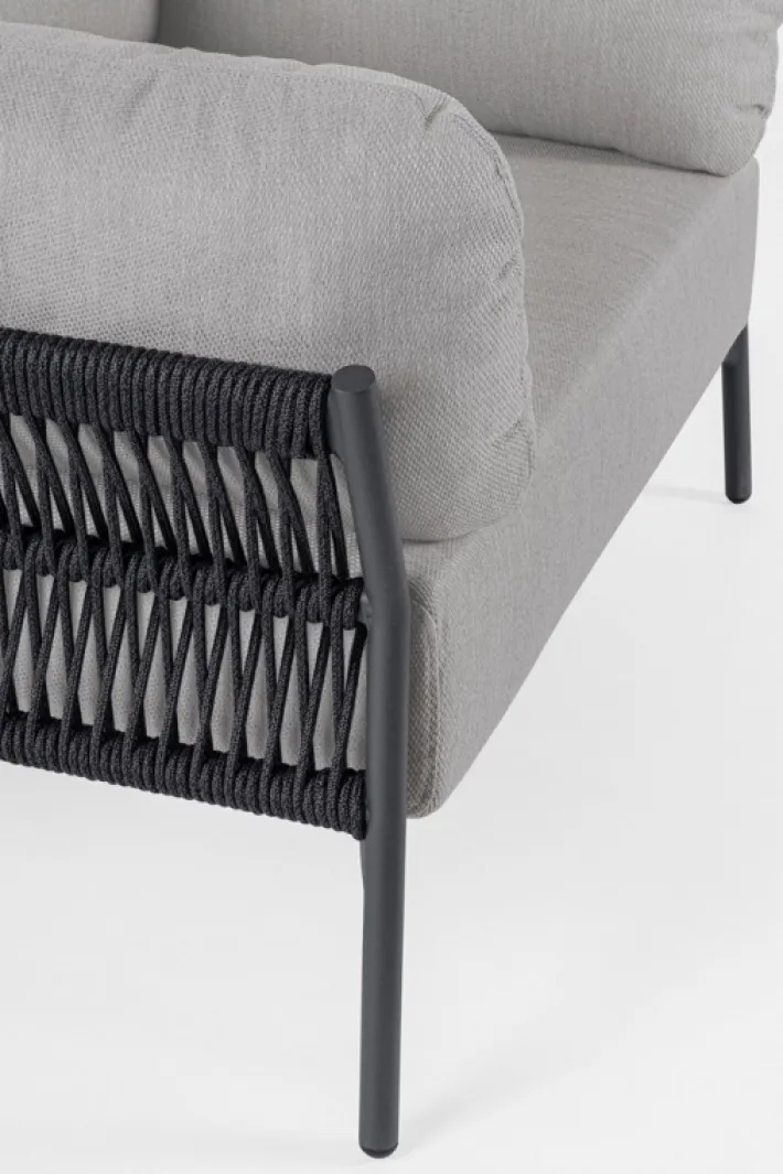 Bizzotto Poltrone>POLTRONA IN ALLUMINIO ANTRACITE QS22/GRAPHITE- PARDIS