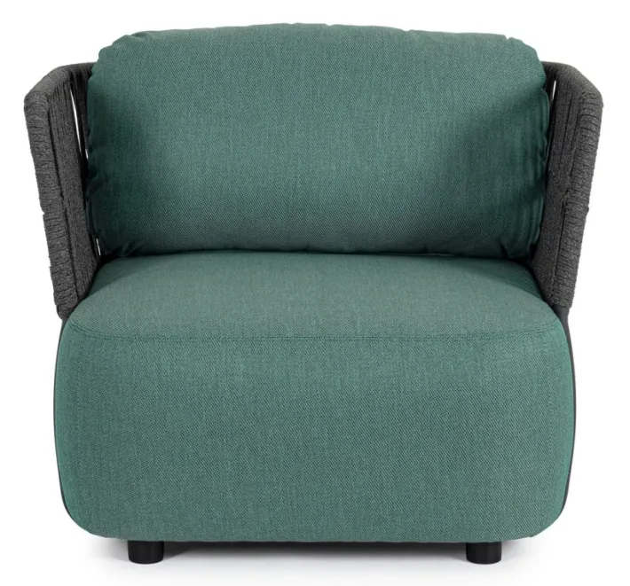 Bizzotto Poltrone>POLTRONA IN ALLUMINIO ANTRACITE - PALMER