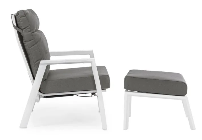 Bizzotto Poltrone>POLTRONA IN ALLUMINIO BIANCO JX11 - KLEDI