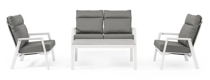 Bizzotto Poltrone>POLTRONA IN ALLUMINIO BIANCO JX11 - KLEDI