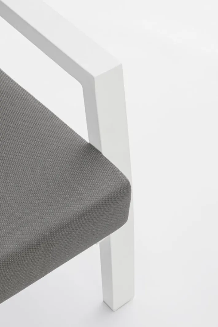 Bizzotto Poltrone>POLTRONA IN ALLUMINIO BIANCO JX11 - KLEDI