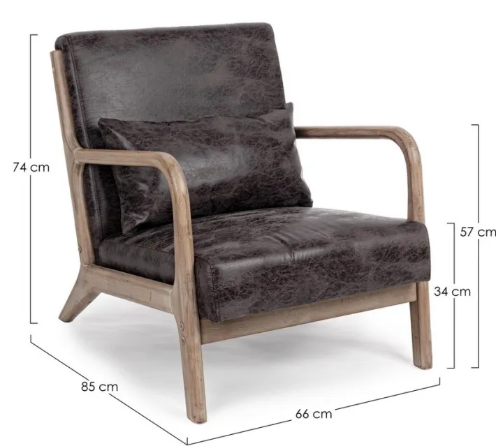 Bizzotto Poltrone E Chaise Longue>POLTRONA IN ECOPELLE - ANCILLA