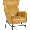 Bizzotto Poltrone E Chaise Longue>POLTRONA IN ECOPELLE SENAPE - NASIRA