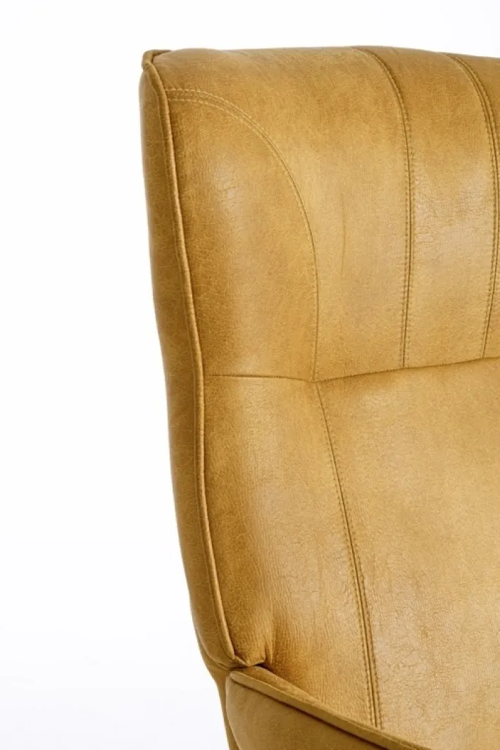 Bizzotto Poltrone E Chaise Longue>POLTRONA IN ECOPELLE SENAPE - NASIRA