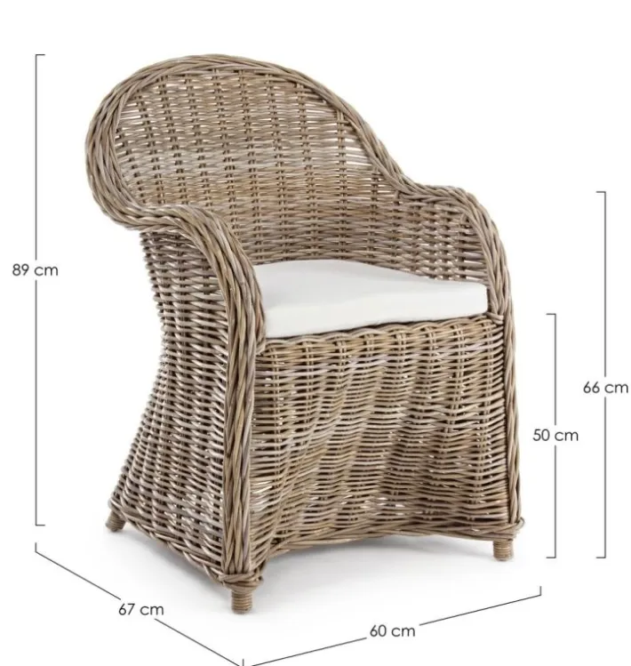 Bizzotto Sedie>POLTRONA IN FIBRE NATURALI - MARTIN NEW