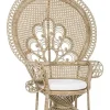 Bizzotto Poltrone E Chaise Longue>POLTRONA IN FIBRE NATURALI SFODERABILE NATURALE - PEACOCK