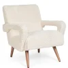 Bizzotto Poltrone E Chaise Longue>POLTRONA IN LEGNO BIANCA - BERNA
