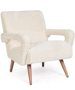 Bizzotto Poltrone E Chaise Longue>POLTRONA IN LEGNO BIANCA - BERNA