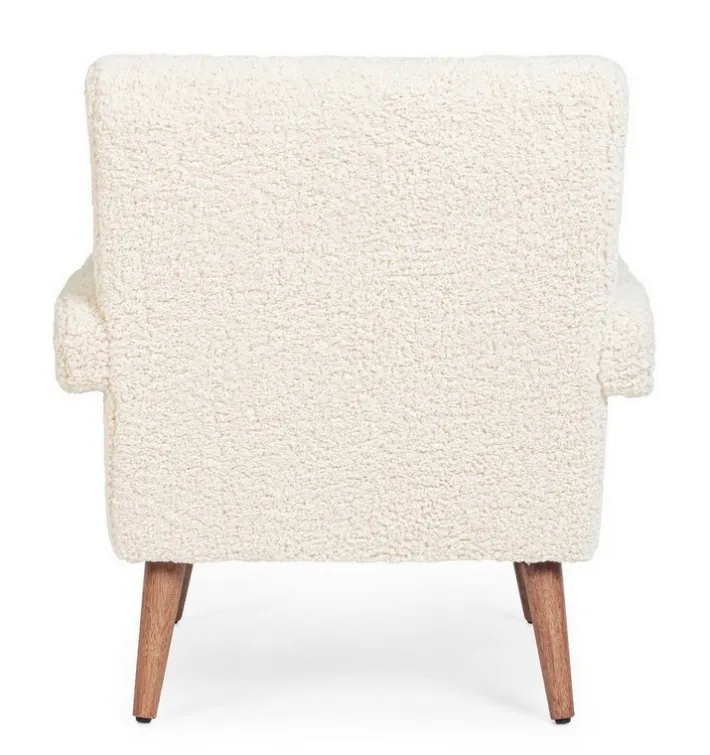 Bizzotto Poltrone E Chaise Longue>POLTRONA IN LEGNO BIANCA - BERNA