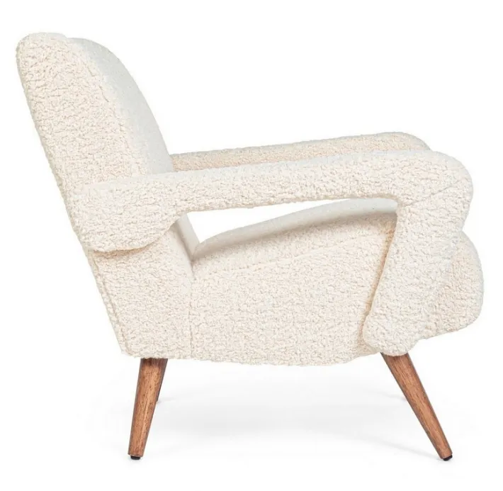 Bizzotto Poltrone E Chaise Longue>POLTRONA IN LEGNO BIANCA - BERNA