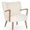Bizzotto Poltrone E Chaise Longue>POLTRONA IN LEGNO BIANCA - MORITZ