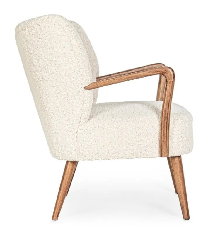 Bizzotto Poltrone E Chaise Longue>POLTRONA IN LEGNO BIANCA - MORITZ