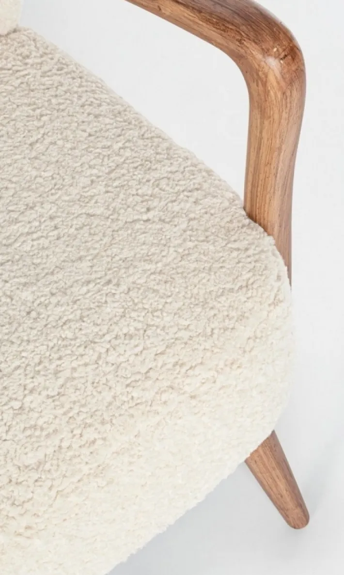 Bizzotto Poltrone E Chaise Longue>POLTRONA IN LEGNO BIANCA - MORITZ