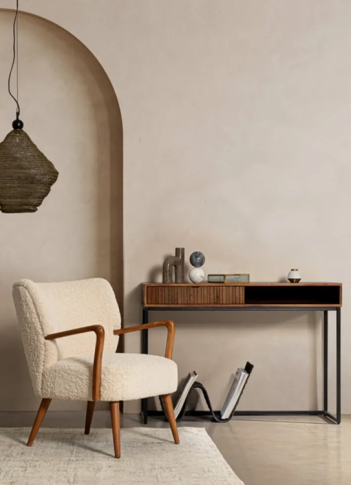 Bizzotto Poltrone E Chaise Longue>POLTRONA IN LEGNO BIANCA - MORITZ