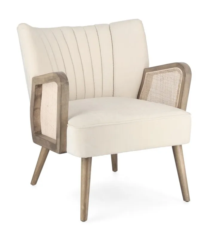 Bizzotto Poltrone E Chaise Longue>POLTRONA IN LEGNO NATURAL - VIRNA